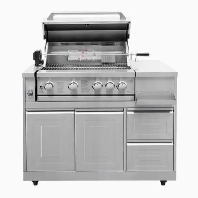 Freestanding Gas Grill with 4 Burners and Infrared System