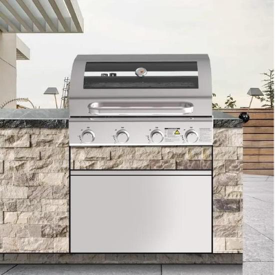 5-Burner Built-In Electric Grill with Rear Infrared Burner