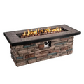 44-Inch Rectangle Gas Fire Pit Table