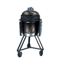 Large Round Charcoal Ceramic Kamado Grill
