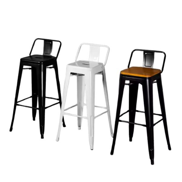 Industrial Iron Bar Stool For Outdoor Bars
