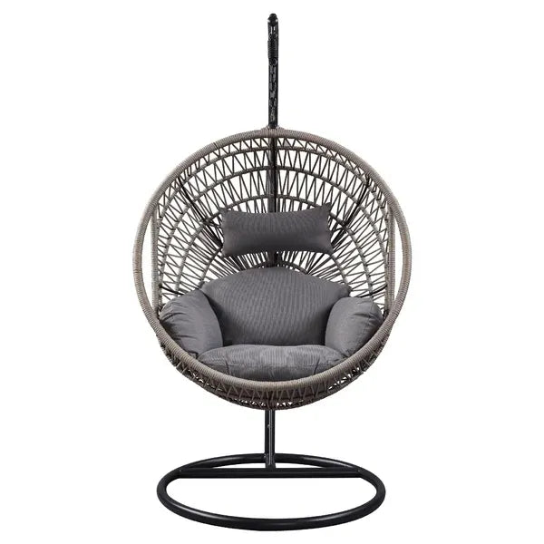 Gray Swing Chair w/ Steel Frame