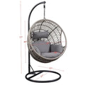 Gray Swing Chair w/ Steel Frame